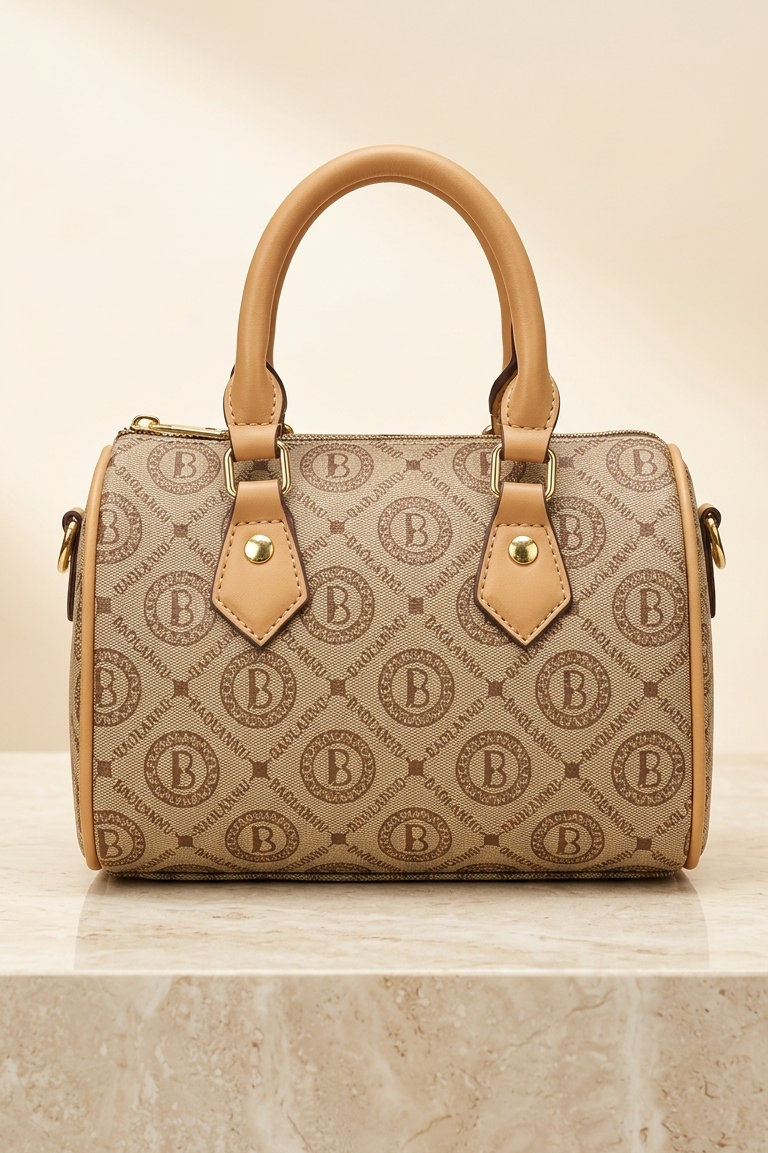 Boston Satchel In Tan