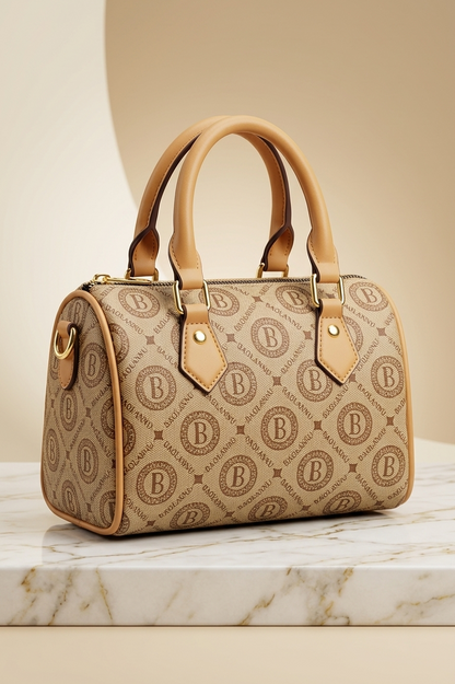 Boston Satchel In Tan