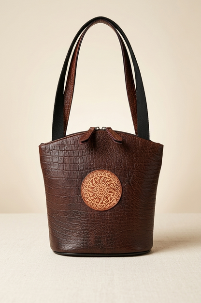 Medallion Bucket Bag