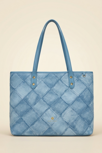Denim Drift Tote Bag