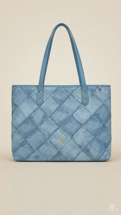 Denim Drift Tote Bag