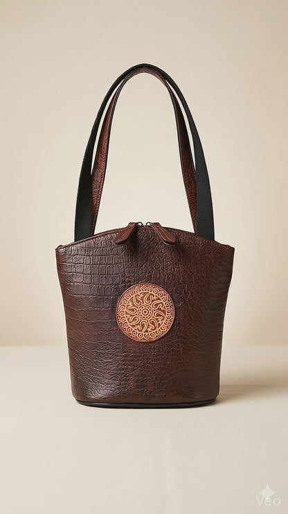 Medallion Bucket Bag