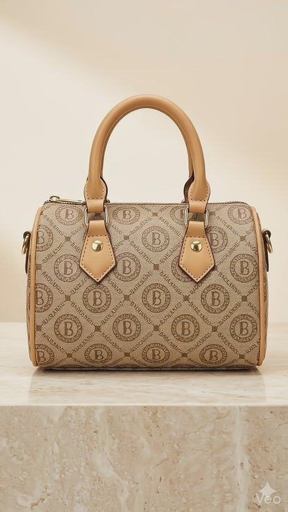 Boston Satchel In Tan