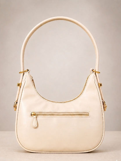 Mocha Crescent Hobo Bag